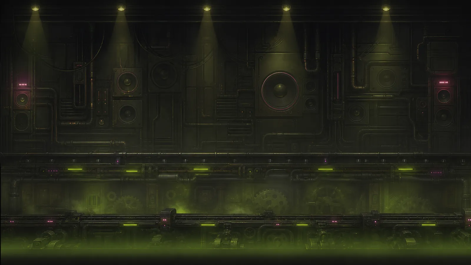 Industrial speaker world from Fluffy: Raid on Zaag.